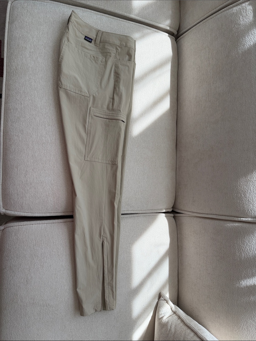 Patagonia Women's Straight Leg Pants in Light Beige